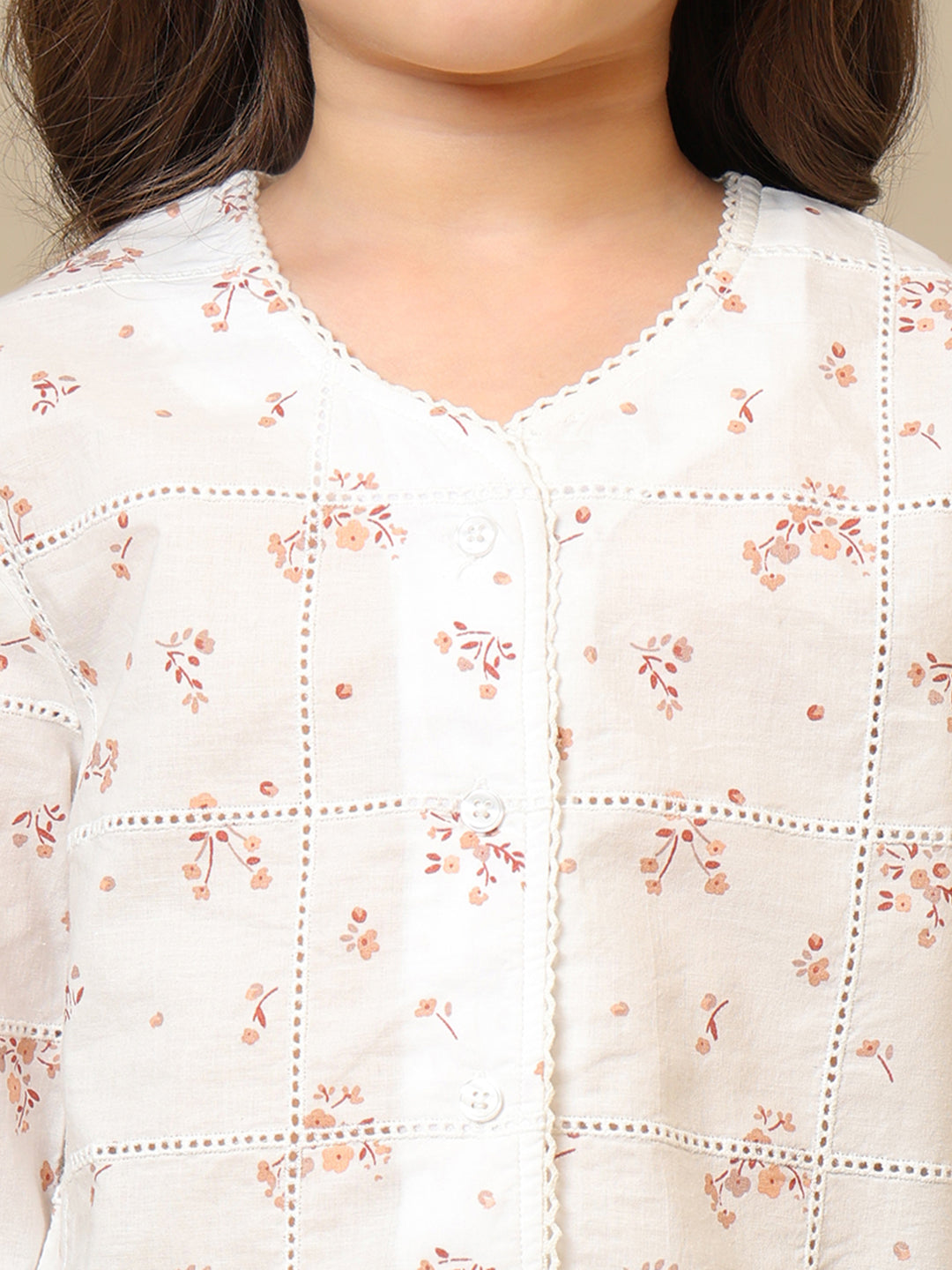 Girls Floral Casual Blouse