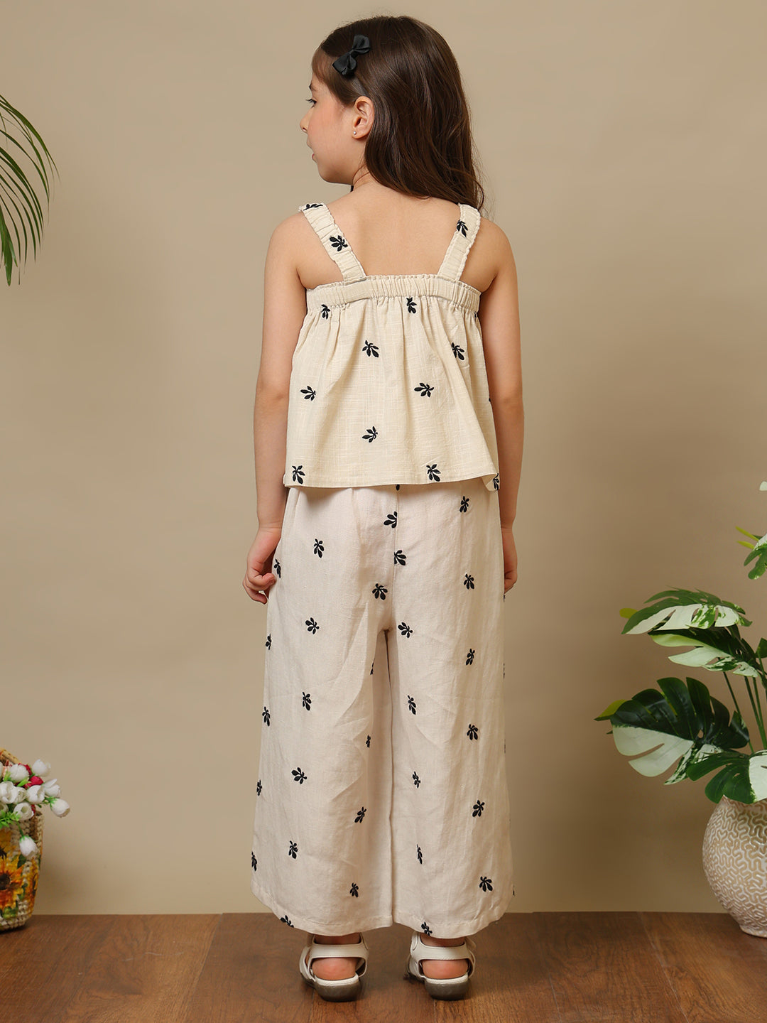 Girls Embroidered Co-Ord Set