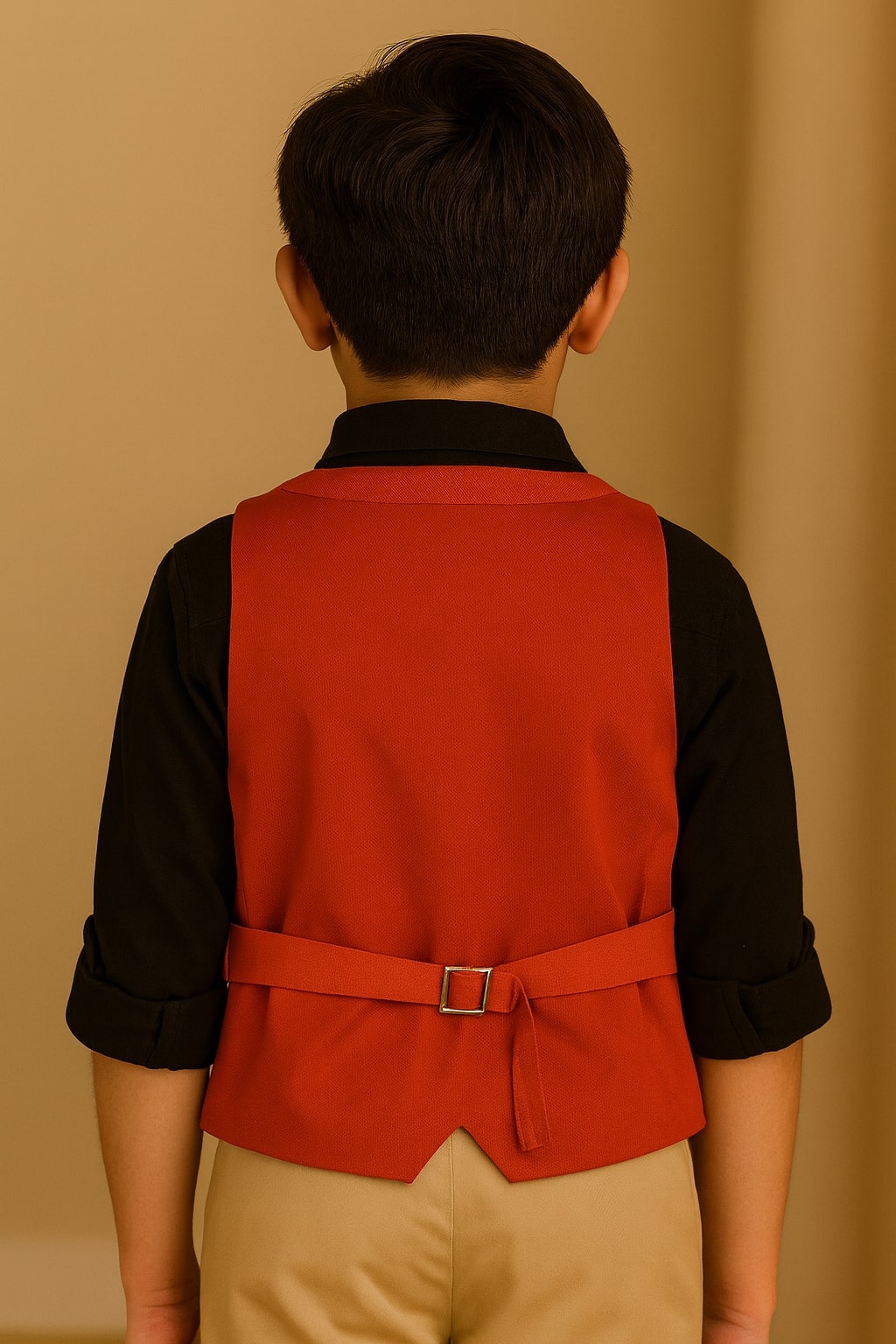 Boys Red Formal Waistcoat