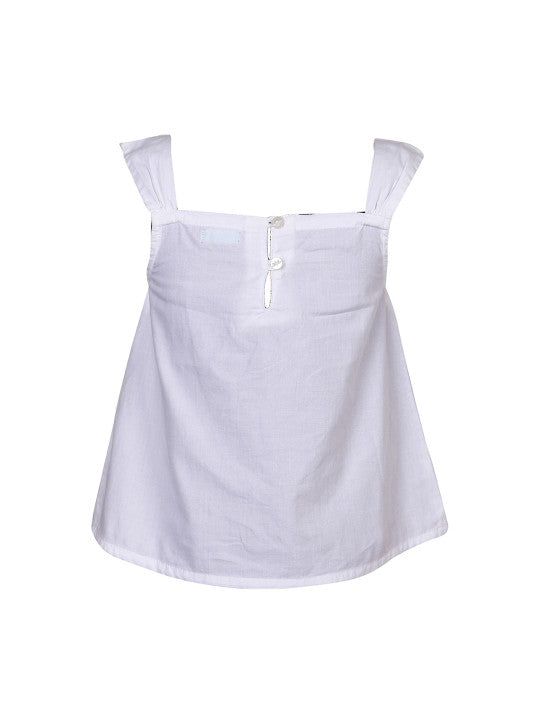 Girls Embroidered Sleeveless Top