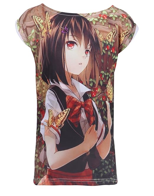 Black girls short sleeve graphic print dress with multicolour printed design