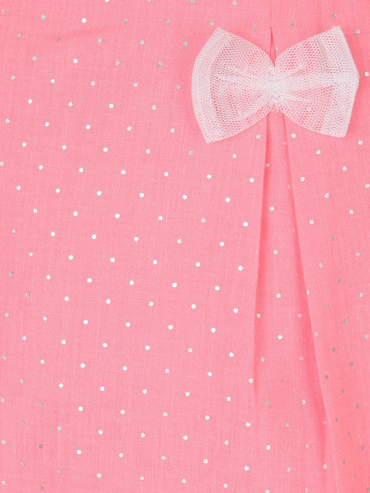 Girls Pink Embellished Top