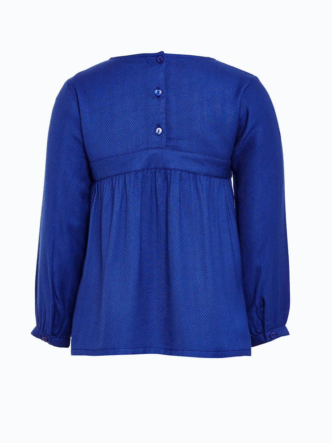 Girls Blue Embellished Top