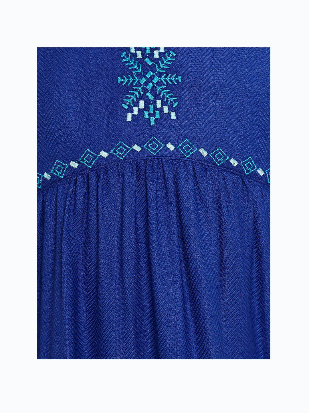 Girls Blue Embellished Top