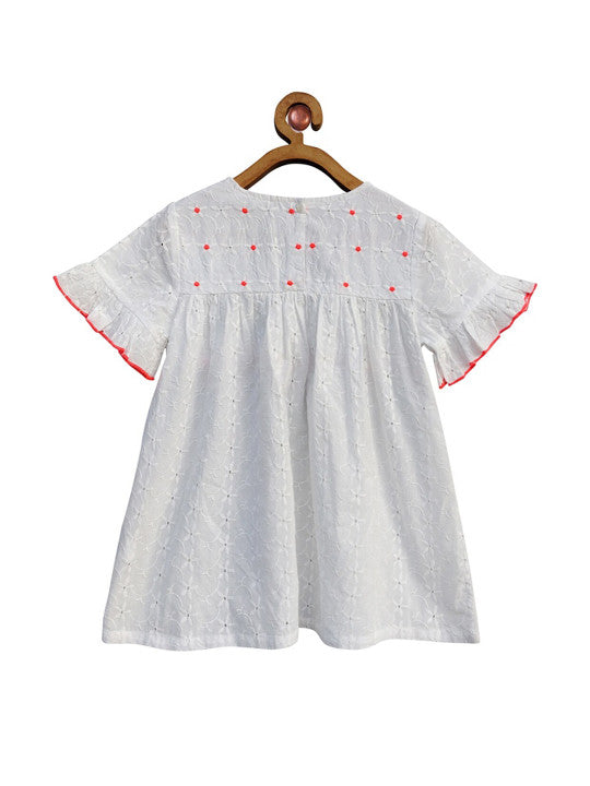 Girls White Chic Top