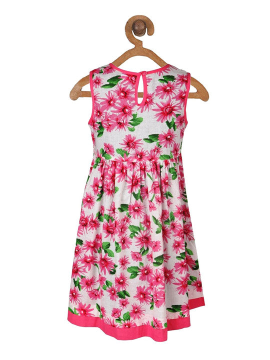 Girls Floral Lace Frock