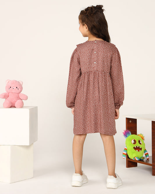 Rust pink girls casual shorts with elasticated waist and relaxed fit