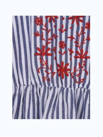 Girls Striped Swing Dress
