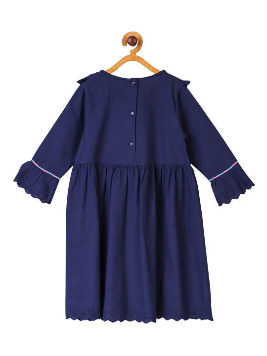 Girls Floral Detailed Dress