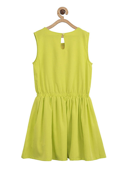 Girls Embellished A-Line Dress
