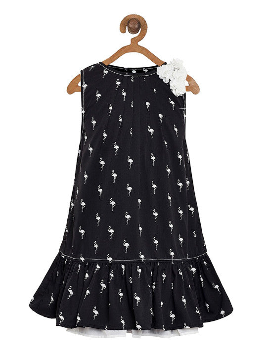 Girls Printed A-Line Frock