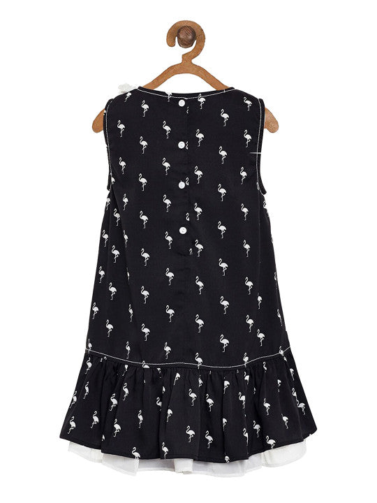 Girls Printed A-Line Frock