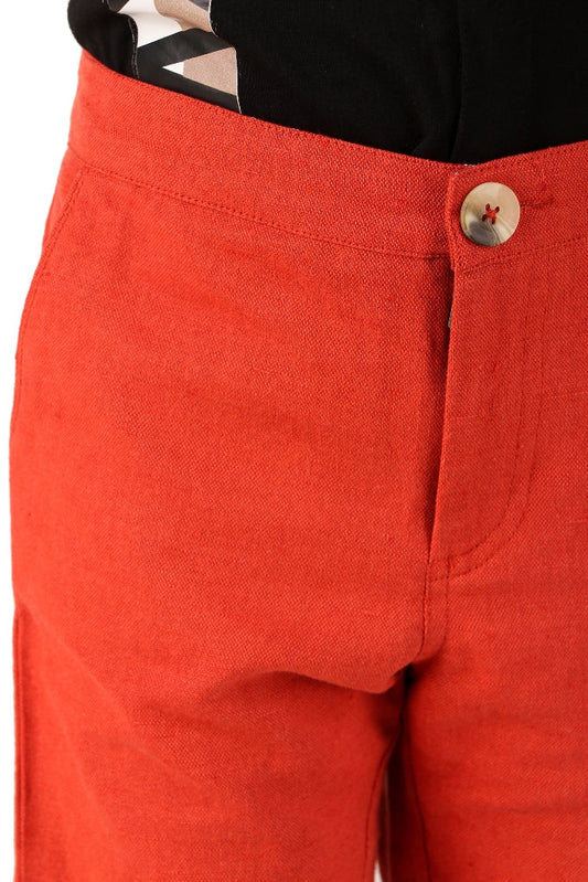 Boys Solid Regular Trousers