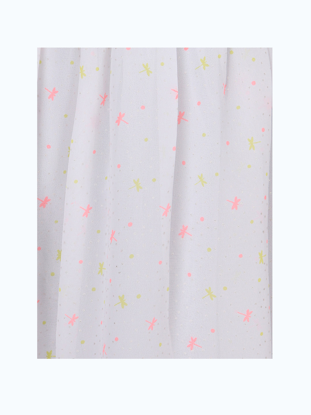 White girls pleated skirt with elasticated waist and flared hem