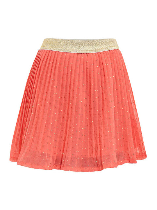 Girls Glitter Mesh Flared Skirt